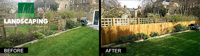 Fence Repair Before & After photo